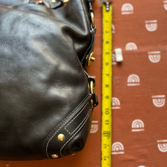 NWT Coach Black Leather Shoulder Bag - Picture 9 of 17